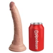 Realisztikus letapasztható dildó 7" dual density silicone cock  light