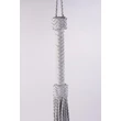 Fonott bőr korbács Kid handle leather braided tails fehér