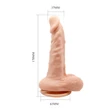Letapasztható vibrátor forgómozgással - Barbara Max Multi-Speed Vibration Dildo 7.1"