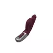 Csiklókaros G-pontos vibrátor Titanz 7" silicone rechargeable vibrator in rubine red