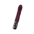 G-pontos tolófunkciós vibrátor Titanz 7" silicone rechargeable vibrator in rubine red