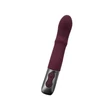 G-pontos tolófunkciós vibrátor Titanz 7" silicone rechargeable vibrator in rubine red