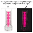 Fluoreszkáló vagina maszturbátor 8.5 lumino play rózsaszín ragyogás 21,5 cm