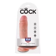 Letapasztható dildó herékkel 8" cock with balls  light