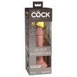 Letapasztható realisztikus dildó 6" dual density silicone cock  light