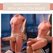 Férfi torzó maszturbátor Jason body ass masturbator and dildo thrusting