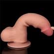 Csúszóbőrös dupla rétegű realisztikus herés dildó 20 cm világos - 8'' Sliding Skin Dual Layer Dong Flesh I