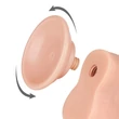 Csúszóbőrös dupla rétegű realisztikus herés dildó 20 cm világos - 8'' Sliding Skin Dual Layer Dong Flesh I
