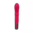 G-pontos, tolófunkciós vibrátor Titanz 7" silicone rechargeable vibrator in pink