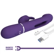 Csiklókaros nyelves vibrátor sötét lila - Pretty Love Kampas twinkled tenderness purple