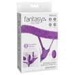 Távirányítós bugyi vibrátor - Ultimate g-spot butterfly strap-on purple