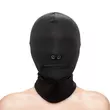 Maszk Fetish & fashion - zippered mouth hood - black - alternate package szájnyílás zippzárral