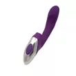 Léghullámos csiklóizgatós G-pontos vibrátor Titanz 8" silicone rechargeable vibrator in purple