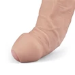 Realisztikus 23 cm-es vibrátor 9" real softee rechargeable vibrating dildo (testszínű)