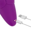 Újratölthető szilikon vibrátor Flicker rechargeable vibrator purple