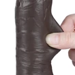 Letapasztható 8'' sliding skin dual layer dildó fekete i