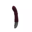 G-pontos tolófunkciós vibrátor Titanz 7" silicone rechargeable vibrator in rubine red