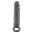Péniszvastagító heregyűrűvel Pretty love realistic penis sleeve black iii