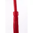Bőr korbács Softy handle calf leather tails piros