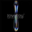 Üvegdildó Twilight Gleam Glass Dildo- Double Delight