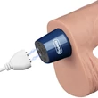 Realisztikus 23 cm-es vibrátor 9" real softee rechargeable vibrating dildo (testszínű)
