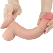 Letapasztható 9'' sliding skin dual layer dildó testszínű
