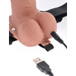 Felcsatolható pénisz vibrátor 18 cm Hollow strap-on with remote