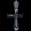 Twilight gleam glass dildo- twin pleasures