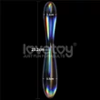 Üvegdildó Twilight Gleam Glass Dildo- Double Delight