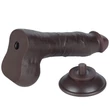 Letapasztható 8'' sliding skin dual layer dildó fekete i