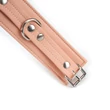 Bokabilincs vegán bőrből Pink organosilicon ankle cuffs