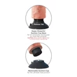 Valósághű vibrátor 23 cm Vibrating cock with balls 8 testszínű