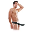 Felköthető strap on üreges dildó 20,5 cm Hollow strap-on fekete