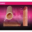 Péniszhosszabbító (+5cm) barna Pleasure X-Tender Penis Sleeve Brown 3