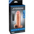 Pénisz hoszzabbító vibrátorral Vibrating real feel 1" extension  light