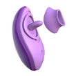 Nyelvecskés csiklóizgató melegítő funkcióval - Her silicone fun tongue purple