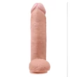 Letapasztható realisztikus dildó 12" cock with balls  light