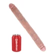Realisztikus kétvégű dildó 16" thick double dildo  light