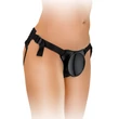 Felköthető heveder realisztikus dildóval Beginner's silicone body dock kit black / black