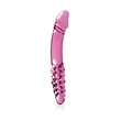 Üvegdildó kétvégű Icicles No. 57 pink