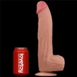 Valósághű kétrétegű dildó 30 cm king sized sliding skin dual layer dong
