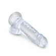 Átlátszó dildó 18 cm With balls clear 7