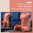 Férfi torzó maszturbátor Jason body ass masturbator and dildo thrusting