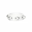 Nyakörv pórázzal Fuji white collar with leash