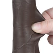 Letapasztható 7.5'' sliding skin dual layer dildó fekete II