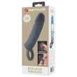 Péniszvastagító heregyűrűvel Pretty love realistic penis sleeve black iii