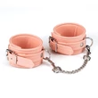 Bokabilincs vegán bőrből Pink organosilicon ankle cuffs