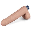 Realisztikus 23 cm-es vibrátor 9" real softee rechargeable vibrating dildo (testszínű)