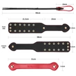 Szegecses műbőr paskoló 38 cm - Rebellion Reign Paddle Dual-Branch