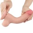 Csúszóbőrös dupla rétegű realisztikus herés dildó 20 cm világos - 8'' Sliding Skin Dual Layer Dong Flesh I